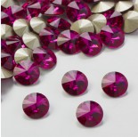 Zdjęcie - Swarovski rivoli stone fuchsia 8mm